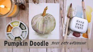 Pumpkin with Watercolour