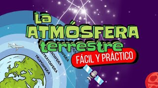 Capas de la  ATMÓSFERA⚡ troposfera, estratosfera, mesosfera, termosfera y exosfera
