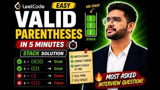 Valid Parentheses | LeetCode Easy | Stack Solution | C++