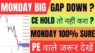 Monday Market कैसा रहेगा | gift nifty live | banknifty gap up or gap down monday | nifty monday