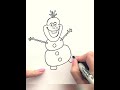 Olaf from Frozen | How to draw Olaf step by step| Disney Olaf