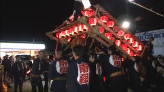 2017年湯野稲荷神社例大祭　夜の部　-4-　南組　やまりん前～Ａコープ  福島県福島市飯坂町湯野