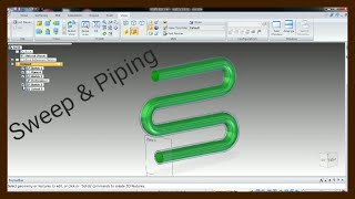 Solid Edge for Beginners, Sweep & Piping Tutorial