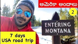 USA Road Trip during Covid #2 | Beauty of Wyoming | 49th State | Telugu Vlog | Ravi Telugu Traveller