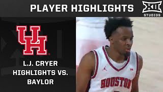 L.J. Cryer Leads Houston Pass Baylor with 14 Pts | 2024-25 Big 12 Men’s Basketball