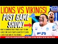 DETROIT LIONS BEAT MINNY POST GAME SHOW!!! JUST WIN BABY!!!