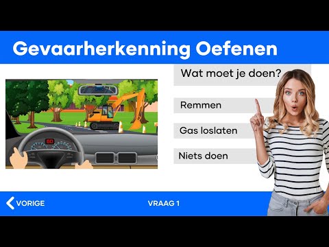 Gevaarherkenning Oefenen Theorie-examen 2022 #Autotheorie #CBR - YouTube