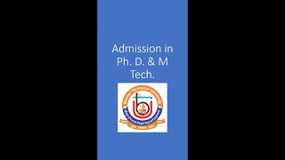 Ph D \u0026 M Tech Admission in BTU | BTU Admissions