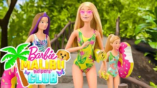 @Barbie | 🏝BEST DAY EVER at the JUNGLE PARK! 🌈 | Barbie Malibu Helpers' Club