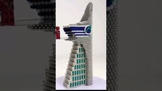 Making the Avengers Tower out of Magnetic Balls | Asmr sound | Magnetion Creations #magnet #magnetic