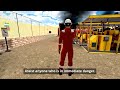 extinguishing a fire safely on an oil and gas drilling rig