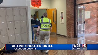 Agencies in Calhoun Co. prepare for school with active shooter drills