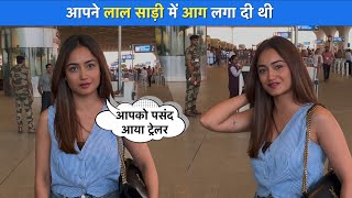 Aashram Fame Babita Aka Tridha Choudhury का एअरपोर्ट पर दिखा ग्लेमरस लुक