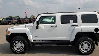 2008 HUMMER H3 4X4 BIRCH WHITE WALKAROUND SOLD! 9662