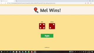 Simple Dice Game with HTML, CSS, Bootstrap and JavaScript. 🔥
