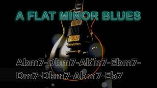 Ab minor blues jam track