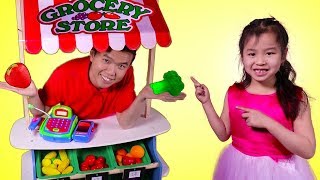 Jannie Buy Kitchen Toys Vegetables from The Supermarket – Fun Pretend Play