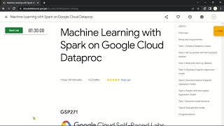 Machine Learning with Spark on Google Cloud Dataproc | GSP271 | Solution