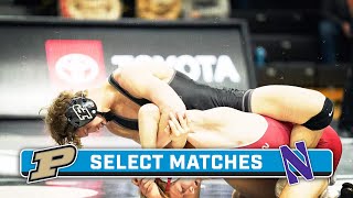 Select Matches: Purdue at Northwestern | Big Ten Wrestling | Feb. 9, 2024