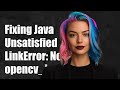 Fixing Java.lang.UnsatisfiedLinkError: No opencv_java320 in java.library.path