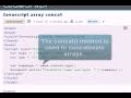 Javascript Tutorial : Javascript array concat