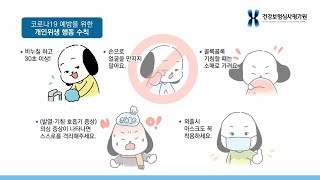 코로나19 대비 개인위생수칙/ 코로나19 감염이 의심된다면?