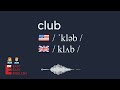 How to pronounce club? US English UK English IPA Audio Waveform 👩👨 How to say club?