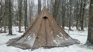 Hot Tent Camping - Camp Stove Dinner