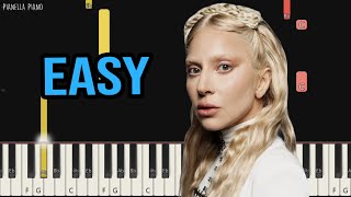 Lady Gaga - Abracadabra | EASY Piano Tutorial by Pianella Piano