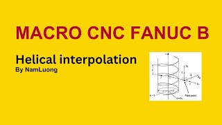 Helical interpolation milling using macro programming