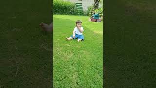 acting baaz/ so cute baby #foryou #baby #grass #funny #yt