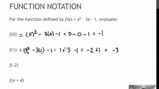 39.1 Function Notation (2.6)
