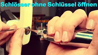 Schlösser ohne Schlüssel öffnen/ Schloss knacken/ Schloss öffnen/Lockpicking-Vorhängeschloss knacken