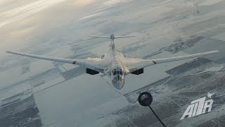 Дозаправка в воздухе двух красавцев ТУ-95МС и ТУ-160. Короткая версия.