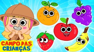 Canção de cinco frutas fofas | Músicas Para Crianças | Nursery Rhymes | Campo das Criancas