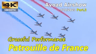 French Air Force Patrouille de France Aerobatic Team flying display @ Avord JPO Airshow Part.2