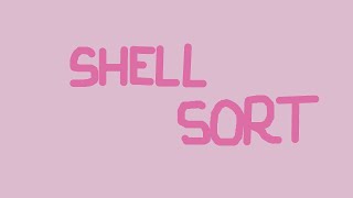 Step by step animation for shell sort