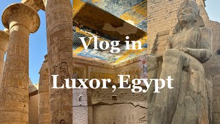 【エジプトVlog🇪🇬】ルクソール編🌞💫エジプトの京都と言われる歴史の街ルクソールを1日でめぐる