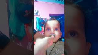 ASMR Eating Toffee By Cute Baby #shorts #asmr #cutebaby #viral #trending #short#eatingsounds