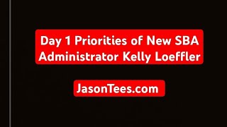 Day 1 priorities of new SBA administrator Kelly Loeffler