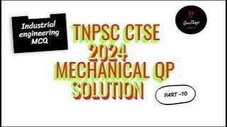 TNPSC CTSE 2024|DIPLOMA|MECHANICAL QUESTIONS SOLVED|PART -10|GreaThings|Mechanical in Tamil