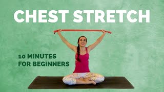 Yoga for BETTER POSTURE - 10 min Stretches for Tight CHEST Muscles