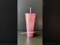 Starbucks China 2022 anniversary gradient pink fish scale straw cold cup 24oz