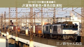 【EF64 1000番台】重連編⑤　JR貨物更新色+原色(1039+1012号機)@西浦和 （2012年16時31分）