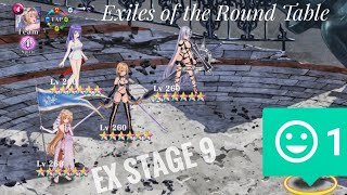 How To Beat EX Stage 9 Automatically with 1 Unit - Exiles of the Round Table [Evertale]