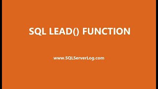 SQL LEAD() Function