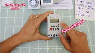 Cài đặt bộ timer hẹn giờ KG316T II cụ thể dễ hiểu 👍 ||thietbidienthanhtam