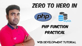 PHP Tutorial for Beginners in Hindi with MySQL | PHP Function Practical | Web Development