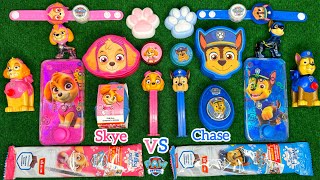 PAW PATROL SKYE VS CHASE UNBOXING ASMR | SATISFYING CANDY ASMR OPENING VIDEO | Paw Patrol Collection