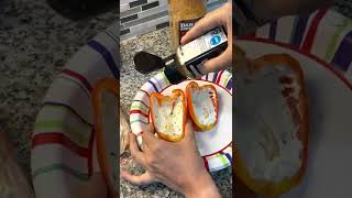 Low Carb Bell Pepper Sandwich - EASY Lunch!